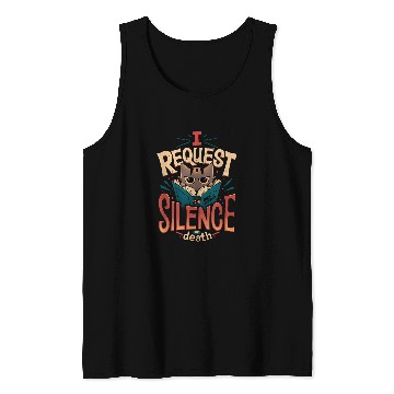 Discover Cute Cat Lover Reading Book In Silence Groovy Book Tank Tops