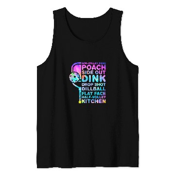 Discover Funny TieDye Pickleball Dink Kitchen Terminology Tank Tops