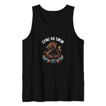 Discover Dragon Boat Racing Paddle Sync Or Swim 1 Tank Tops