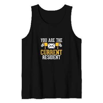 Discover You Are The Current Resident Postal Worker Enthusiast 2 Tank Tops