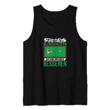 Discover Mens Billiard games billiard player pool player 1 Tank Tops