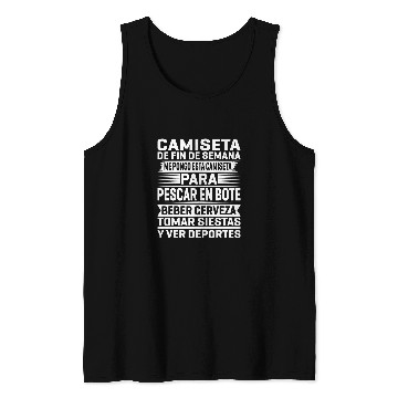 Discover Boat Fishing Weekend Tank Tops