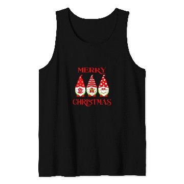 Discover Merry Christmas Gnomes With A Pickleball Tank Tops