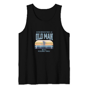 Discover Funny Pickleball Paddle For Men Tank Tops