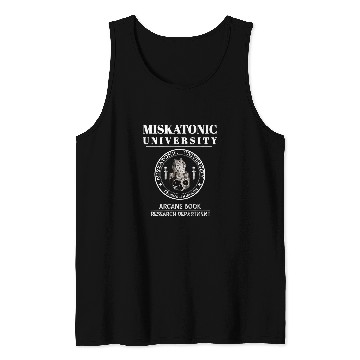 Discover Miskatonic University Arcane Book Research Department Tank Tops