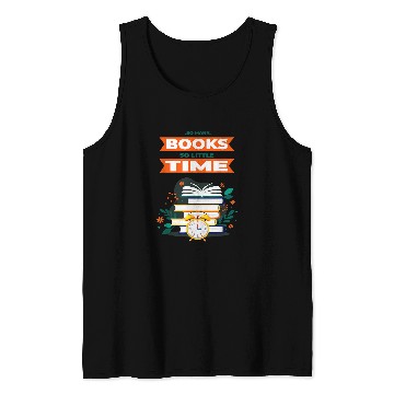 Discover Book Lover saying So Little Time for Reader Bookworm Tank Tops