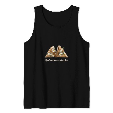 Discover Cute Readers design with a big book and daisy flowers Tank Tops