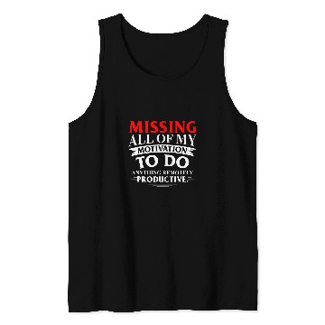 Discover Funny Lazy Unproductive Sarcastic Humor Design Tank Tops