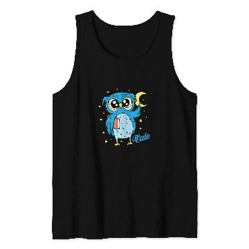 Discover Sleep type Owl nocturnal diligent study Book Tank Tops