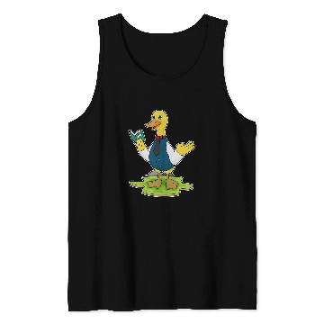 Discover Duck Reading Book Tank Tops