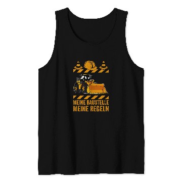 Discover Wheel loader construction site building worker 19 Tank Tops