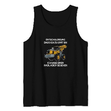 Discover Wheel loader construction site building worker 71 Tank Tops