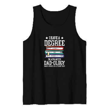 Discover Reading Book Lover Dad Degree Literature Tank Tops