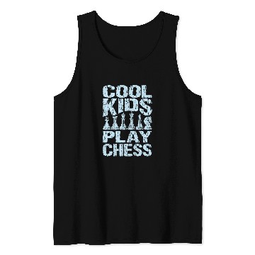 Discover Cool Kids Play Chess Player Board Game Master Chess Board Tank Tops