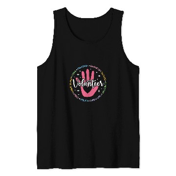 Discover Volunteer Appreciation Circle Volunteering Voluntary Worker Tank Tops