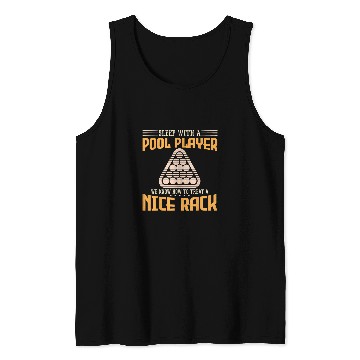Discover Sleep With A Pool Player Nice Rack Cue Stick Balls Billiard Tank Tops
