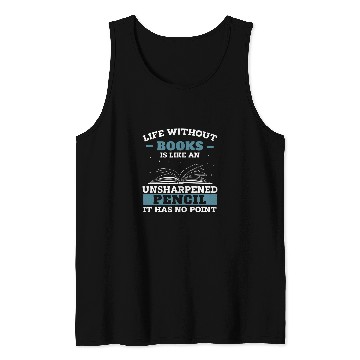 Discover Book Reader Funny Book Lover Reading Tank Tops
