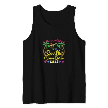 Discover Girls Trip 2025 Summer South Carolina Hilton Head Souvenir Tank Tops