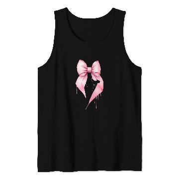 Discover Coquette Pink Bow Dainty Aesthetic Tank Tops