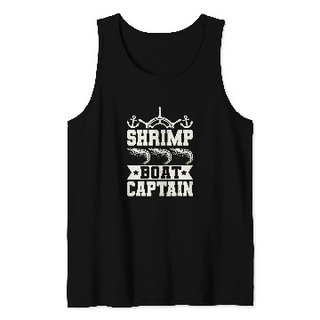 Discover Shrimp Boat Captain Shrimp Seafood Shellfish Tank Tops