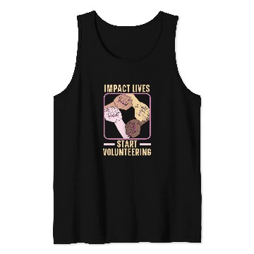 Discover Volunteering Work Helping Hand Volunteer Worker 1 Tank Tops