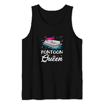 Discover pontoon queen pontooning boat lover Tank Tops
