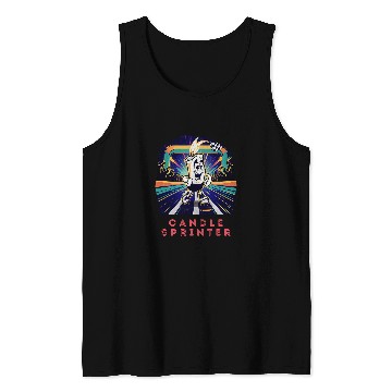Discover CANDLE SPRINTER Running Bold Tank Tops