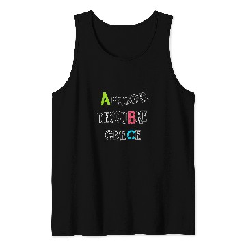 Discover Aprende Descubre Crece ABC Back to School Message 2 Tank Tops