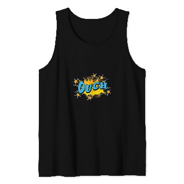 Discover OUCH Action Super Hero Retro Comic Book Tank Tops