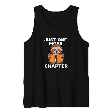 Discover Sloth Book Chapter Reader Cute Pet Animal Gift Tank Tops