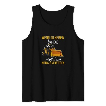 Discover Wheel loader construction site building worker 6 Tank Tops