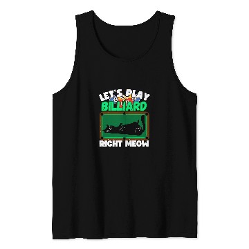 Discover Pool Billiard Team 8 Ball Pool Player Cats Billiard Tank Tops