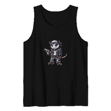 Discover Funny Opossum Bad Attitude Get Bent Savage Street Gang Tank Tops