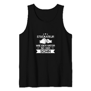 Discover Stuckateur Construction Worker Profession Father Son Saying Gift Idea Tank Tops