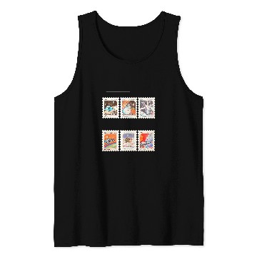 Discover 1988 Vietnam Space Stamp Tank Tops