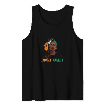 Discover Ivorian Flag Souvenirs Uniform for Women Ivory Coast 1 Tank Tops