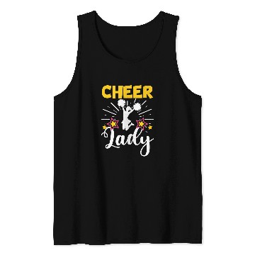 Discover Cheerleader Cheerleading Cheer Lady Tank Tops