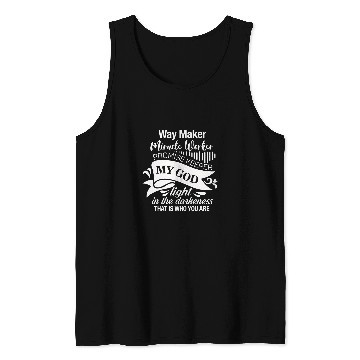 Discover Way maker miracle worker promise keeper Tank Tops