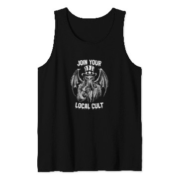 Discover Cthulhu Join Your Local Cult Patriotic Cosmic Horror Cthulhu 2 Tank Tops