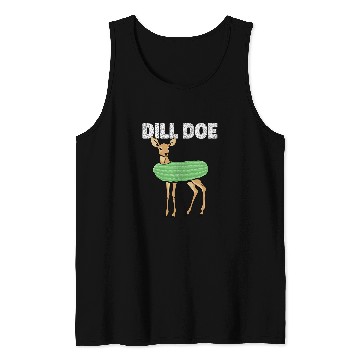 Discover Dill Doe Deer Redneck Pickle Animal Hunter Lover Pickles Tank Tops