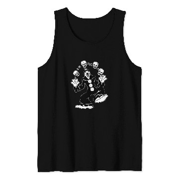 Discover Koko the Clown Juggling Skulls Tank Tops