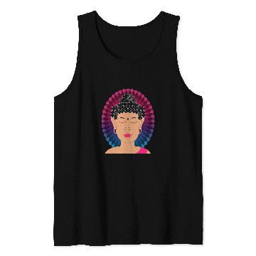 Discover Peaceful Calm Buddha Yoga Exercise Work Out Tank Tops
