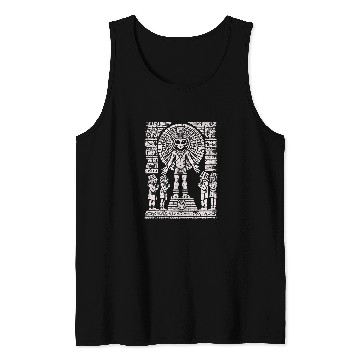 Discover Aztec Messiah Chosen One Sacrifice Alien Art Tank Tops