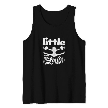 Discover Cheerleading Little And Loud Cheerleader Team Squad Tank Tops