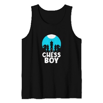 Discover Chess Boy Hobby Match Sayings Player Tank Tops