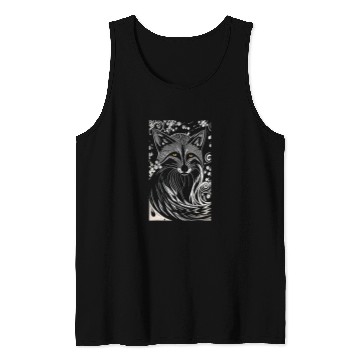 Discover Adorable fox drawing 03 Tank Tops