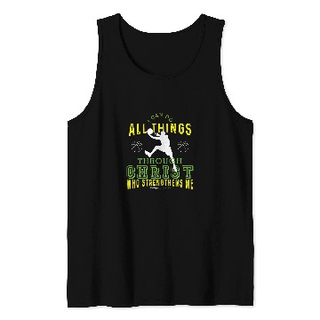 Discover Basketball Funny Strength Religious Player Sport Game Tank Tops
