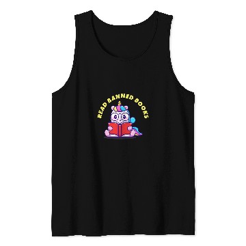 Discover Read Banned Books Unicorns Tank Tops