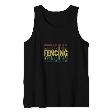 Discover bestss Fencing Coachss Retro Fencer Team vintagess Tank Tops