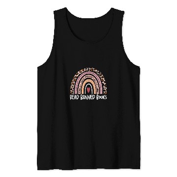 Discover read banned books leopard rainbow book lovers Tank Tops